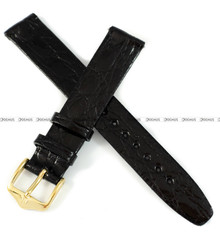 Pasek skórzany z krokodyla do zegarka - Hirsch Prestige Croco 02208150-1-15 - 15 mm
