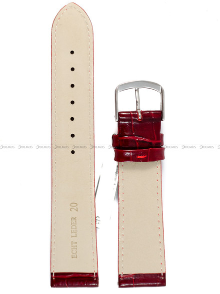 Pasek skórzany do zegarka - Fluco Chiara 205M-09-20 - 20 mm