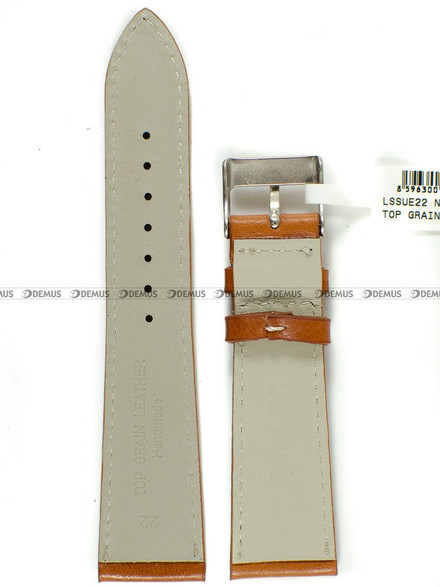 Skórzany pasek do zegarka LAVVU LSSUE22, 22 mm, Brązowy