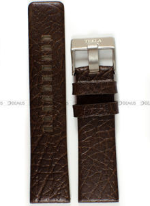 Skórzany pasek do zegarka Tekla PT30.24.2, 24 mm, Brązowy