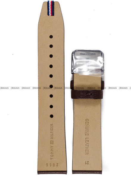 Pasek skórzany do zegarka Tommy Hilfiger 1791876 - 21 mm