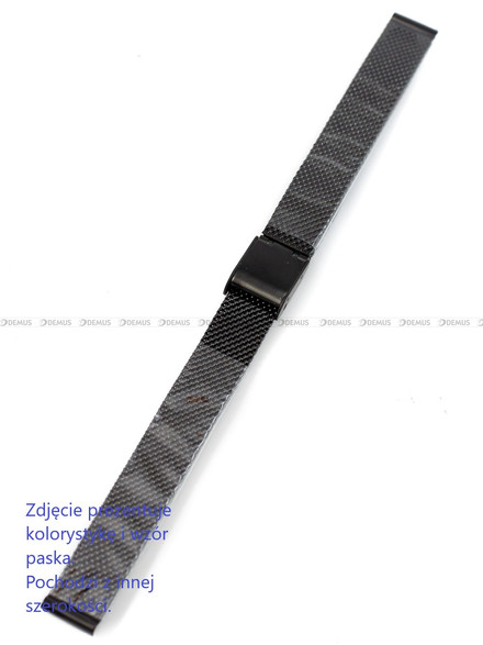 Bransoleta mesh do zegarka - BMC02.10.BZ-SSP - 10 mm - czarna