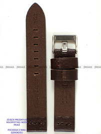Skórzany pasek do zegarka Pacific W23.26.2.2, 26 mm, Brązowy