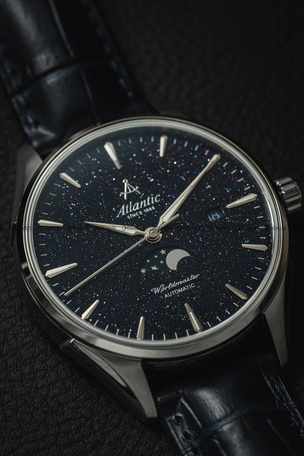 Atlantic Worldmaster Nightsky Moonphase – Niebieski Awenturyn 52783.41.91 Zegarek Męski Automatyczny