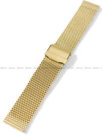 Bransoleta mesh do zegarka - Pacific MS-08-30-20MM - 20 mm - złota