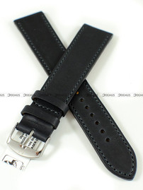 Skórzany pasek do zegarka Horido 9201SL.01.22S, 22 mm, Czarny