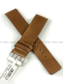 Skórzany pasek do zegarka LAVVU LSCUE20, 20 mm, Brązowy