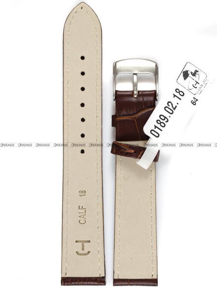 Skórzany pasek do zegarka Horido 0189.02.18S, 18 mm, Brązowy