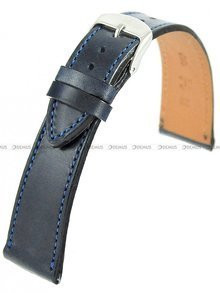Skórzany pasek do zegarka Horido 9407.05.20S, 20 mm, Niebieski