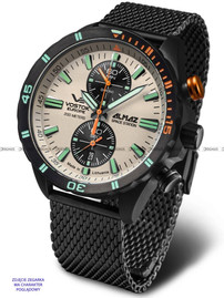 Bransoleta stalowa do zegarka Vostok Europe Almaz - 22 mm czarna