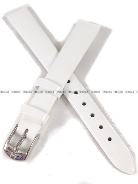 Skórzany pasek do zegarka Horido D0504.09.12S, 12 mm, Biały