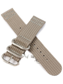 Pasek Bawełniany do zegarka - Fluco Cotton 760M-22-22 - 22 mm