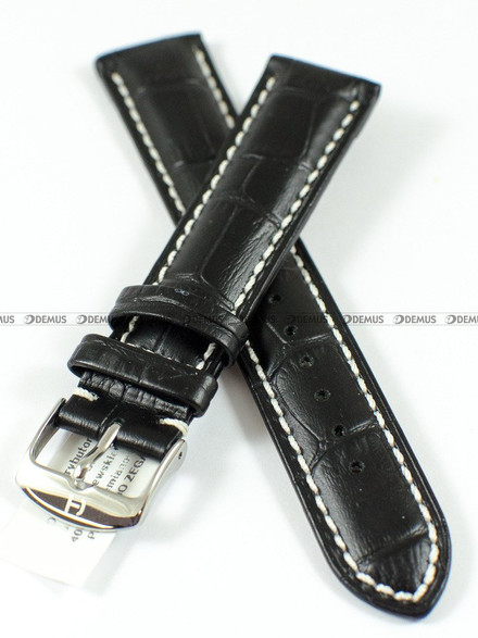 Skórzany pasek do zegarka Horido 0182.01.20S, 20 mm, Czarny