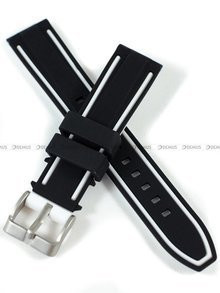 Silikonowy pasek do zegarka Demus PGS5.20.1.7, 20 mm, Czarny