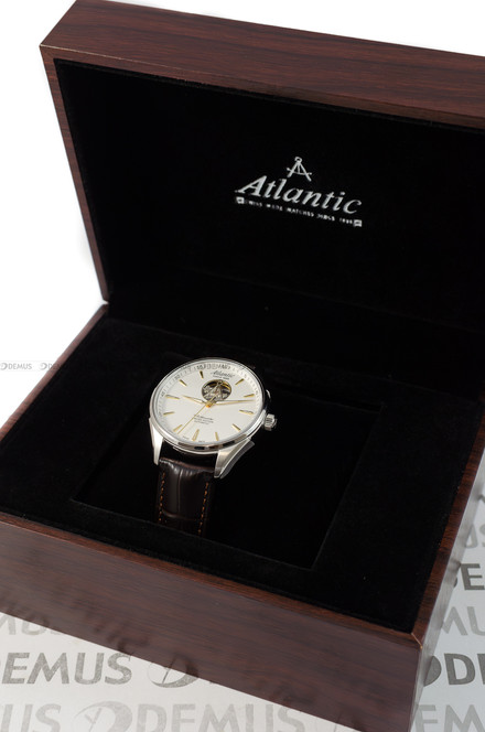 Zegarek Męski Atlantic Worldmaster Open Heart 52780.41.21G - Limitowana Edycja