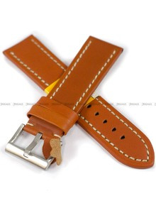 Skórzany pasek do zegarka Diloy 377EA.24.8, 24 mm, Brązowy