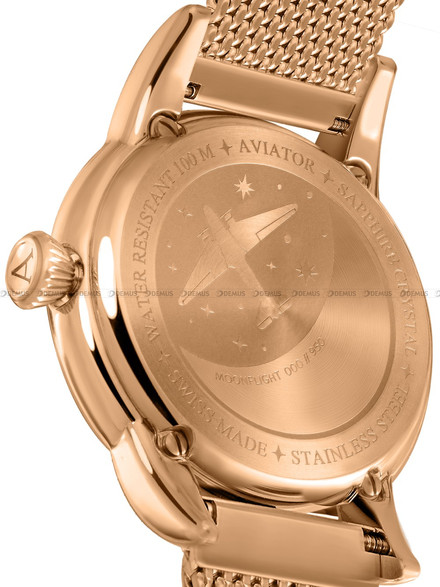 Zegarek Damski Aviator Douglas MoonFlight Diamonds Edition V.1.33.2.383.5
