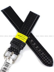 Skórzany pasek do zegarka Morellato A01U3586977819CR18, 18 mm, Czarny
