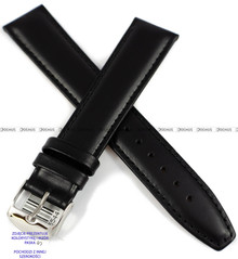 Skórzany pasek do zegarka Horido 0077L.01.18S, 18 mm, Czarny
