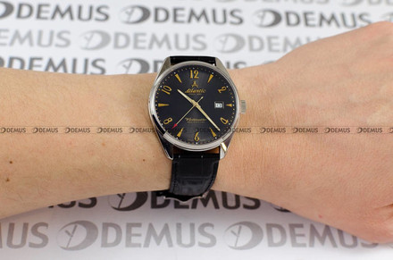 Zegarek Atlantic Worldmaster 51651.41.65G Męski, Nakręcany ręcznie, Wskazówkowy