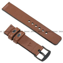 Skórzany pasek do zegarka moVear WQU0S010000BKMM18B2, 18 mm, Brązowy