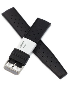 Pasek gumowy do zegarka - Rochet Tropic 8402201 - 22 mm - Czarny