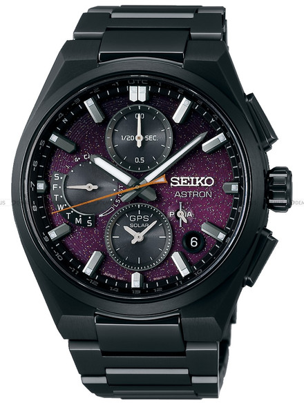 Zegarek Męski Astron "Yozakura" GPS Solar Dual-Time Chronograph SSH171J1 - Limitowana Edycja