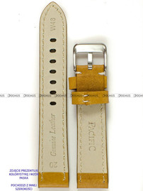 Skórzany pasek do zegarka Pacific W48.24.32.7, 24 mm, Brązowy
