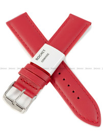 Pasek skórzany do zegarka - Rochet Miami 5412005ST - 20 mm - Czerwony