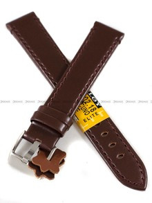 Skórzany pasek do zegarka Diloy 401.18.2, 18 mm, Brązowy
