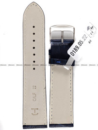 Skórzany pasek do zegarka Horido 0189.05.22S, 22 mm, Niebieski