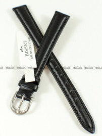Skórzany pasek do zegarka Bisset BS-202-12-1, 12 mm, Czarny
