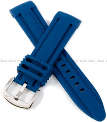 Niebieski pasek silikonowy do zegarka Vostok Europe Anchar 6S21-510A583 - 24 mm