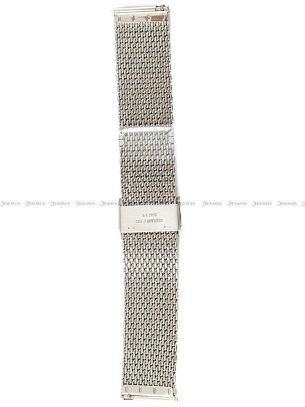 Bransoleta mesh do zegarka - Rochet Bari 2892200 - 22 mm - srebrna