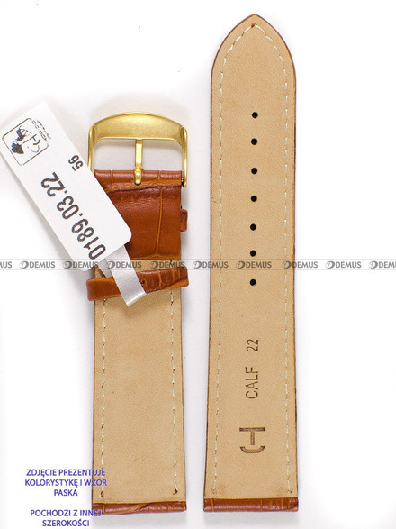 Skórzany pasek do zegarka Horido 0189.03.24G, 24 mm, Brązowy