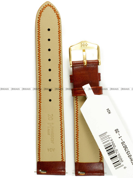 Pasek skórzany z do zegarka - Hirsch Ascot 01575070-1-20 - 20 mm