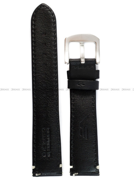 Pasek skórzany czarny do zegarka Vostok Europe N-1 Rocket NH35A-125A747 - 20 mm