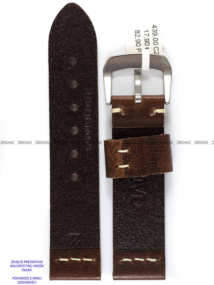 Pasek skórzany do zegarka - JVD R41102/24 - 24 mm