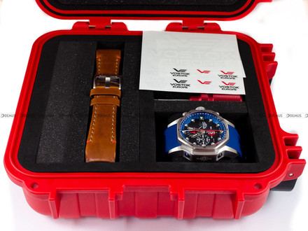 Zegarek Męski Vostok Europe Atomic Age Oppenheimer YM86-640A696B - Zestaw