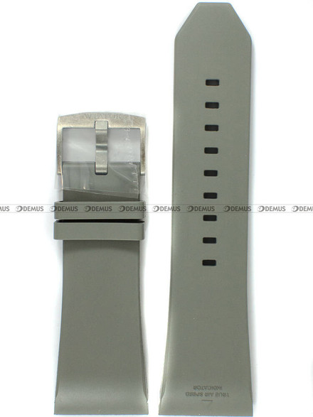 Pasek do zegarka z tworzywa Aviator Aviator-MIG-29-SMT-M.2.30-szary-matowa-, 30 mm, Szary