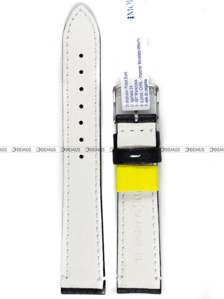 Skórzany pasek do zegarka Morellato A01X4909C18817CR18, 18 mm, Czarny