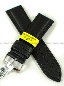 Skórzany pasek do zegarka Morellato A01X4909C18819CR24, 24 mm, Czarny