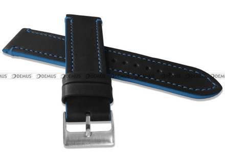 Skórzany pasek do zegarka LAVVU LSPBB20, 20 mm, Czarny