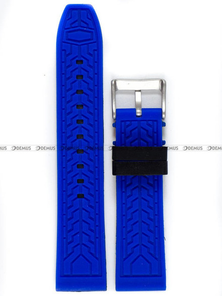 Silikonowy pasek do zegarka Demus PGS5.22.1.5, 22 mm, Czarny