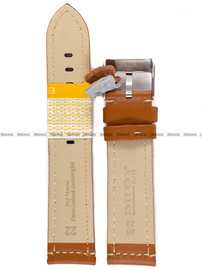 Skórzany pasek do zegarka Diloy P354.22.3, 22 mm, Brązowy