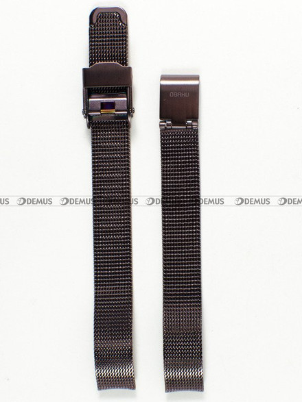 Siateczkowa (mesh) bransoleta do zegarka Obaku V165LXVNMN, 10 mm, Brązowa