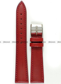Skórzany pasek do zegarka Tekla PT39.20.4.4, 20 mm, Czerwony