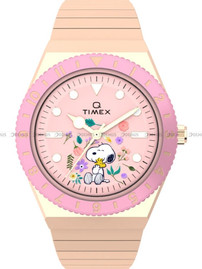 Timex Q Peanuts In Bloom TW2W83800 Zegarek Damski
