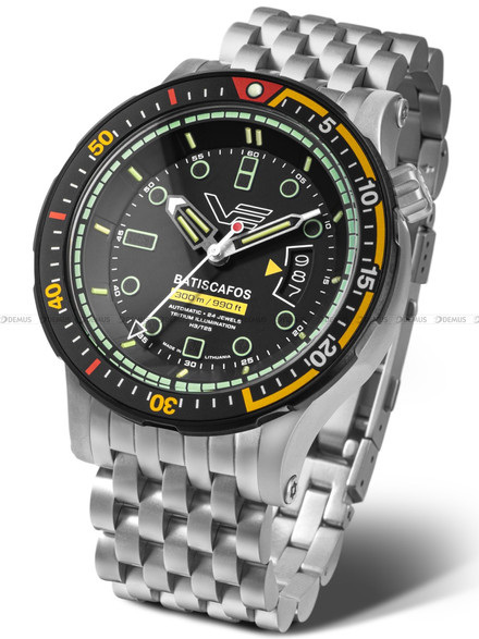Vostok Europe Batiscafos Automatic NH35A-511E767B Zegarek Męski - Zestaw