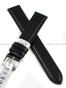Skórzany pasek do zegarka Morellato A01X0969087019CR18, 18 mm, Czarny